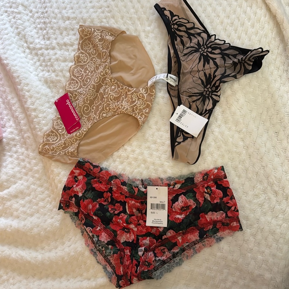 Lace Underwear NWT (3) bundle - hanky pinky, Chantelle, Commando